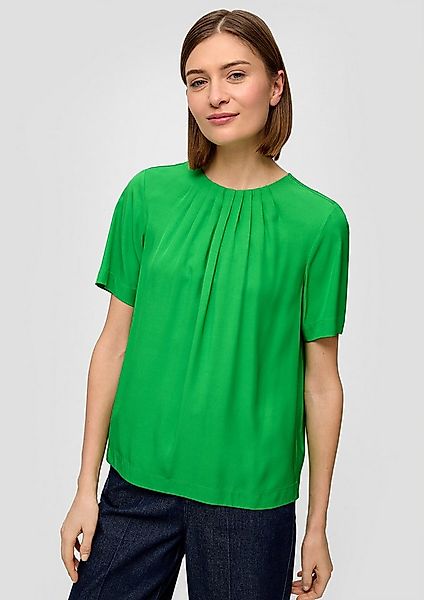 s.Oliver Kurzarmbluse Bluse Bluse aus schimmerndem Viskosetwill günstig online kaufen