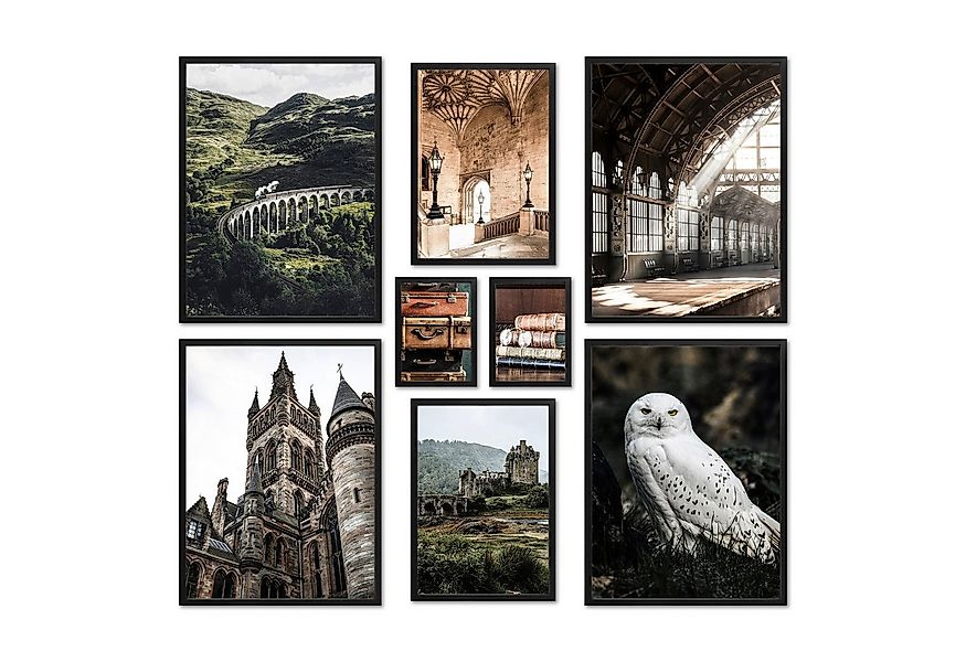 ARTFAVES Bilder-Collage Poster Set - POTTERHEAD - Deko Wandbilder film, grü günstig online kaufen