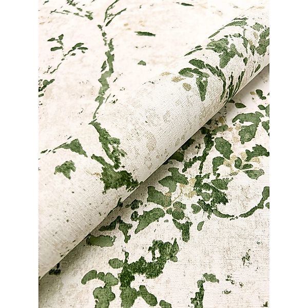Newroom Vliestapete Inaya Green Blätter Floral FSC® günstig online kaufen