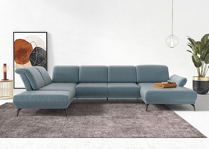 sit&more Wohnlandschaft "Coco U-Form" Sitztiefen-, Arm- und Kopfteilverstel günstig online kaufen