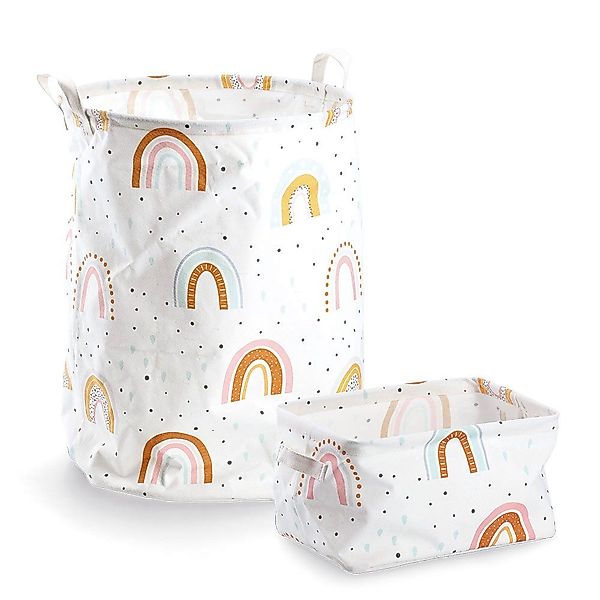 Zeller Present Aufbewahrungskorb Rainbow (Set, 2 günstig online kaufen
