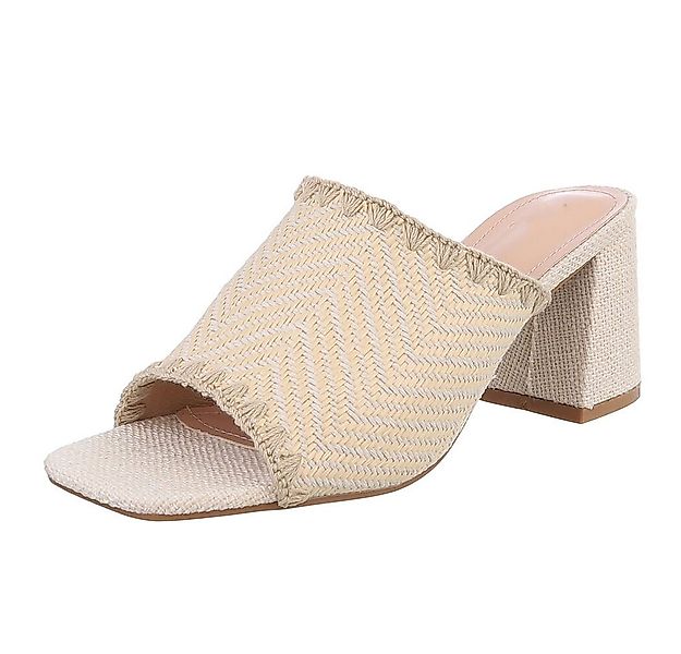 Ital-Design Elegante Mules mit Absatz für Damen - Komfort und Stil Pantolet günstig online kaufen