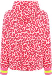 Zwillingsherz Hoodie ""Leo Allover Neon Kante"" mit Animal-Design und kontr günstig online kaufen