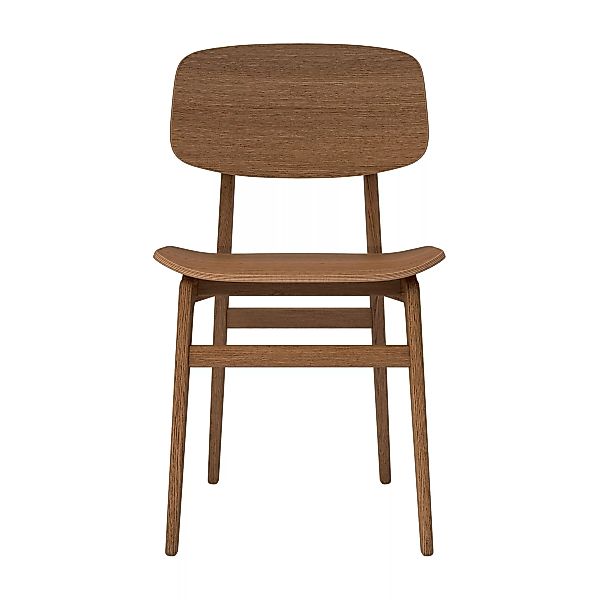 NORR 11 - NY11 Dining Chair - braun/Eiche geräuchert/BxHxT 45,5x78x52cm/Ges günstig online kaufen