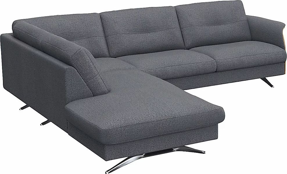 FLEXLUX Ecksofa "Glow", Skandinavisches Design, In hochwertiger Verarbeitun günstig online kaufen