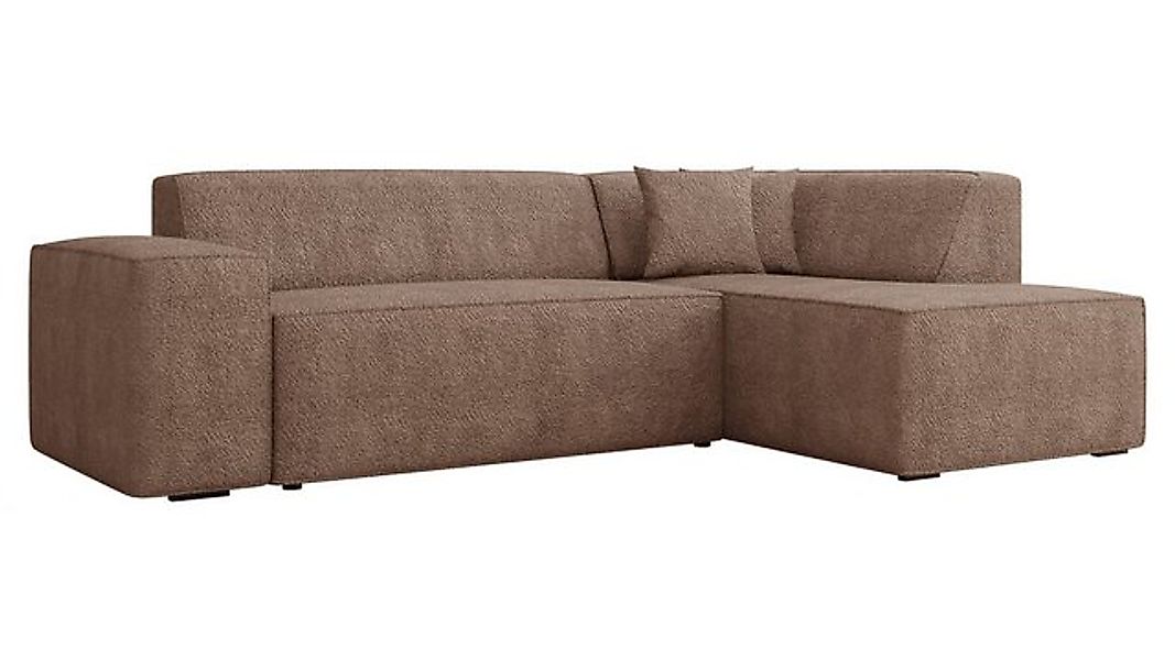 MIRJAN24 Ecksofa Lordin, L-Form, Kissen-Set, Schwarze Füße, freier Seitenwa günstig online kaufen