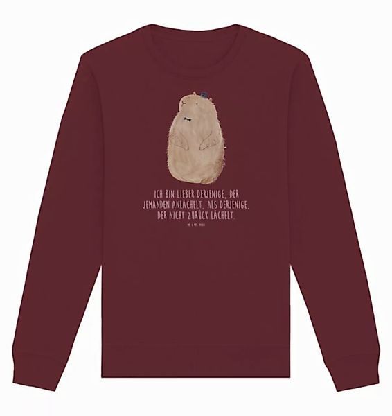 Mr. & Mrs. Panda Longpullover Murmeltier Größe S - Burgundy - Geschenk, Swe günstig online kaufen