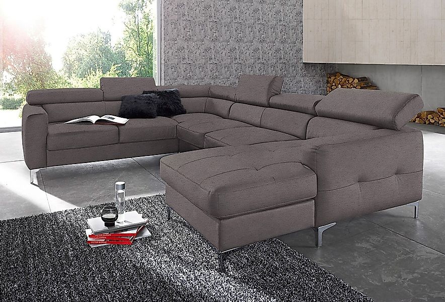 COTTA Polstergarnitur "Sammy U-Form", (Set, Tiefe der Recamiere 169 cm), Se günstig online kaufen