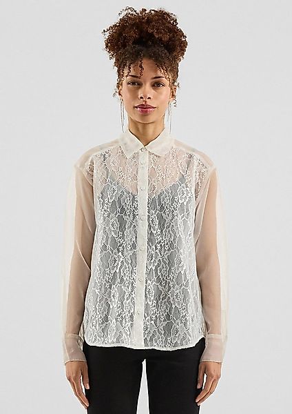 QS Langarmbluse Bluse Transparente Bluse günstig online kaufen