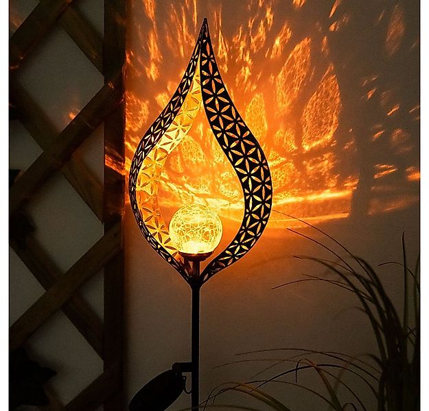 GLOBO LIGHTING LED Solarleuchte, LED-Leuchtmittel fest verbaut, Warmweiß, S günstig online kaufen