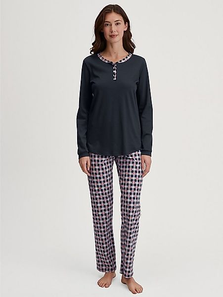 CALIDA Schlafanzug Family & Friends (2 tlg) Knopfleiste, Pure Cotton, Langa günstig online kaufen