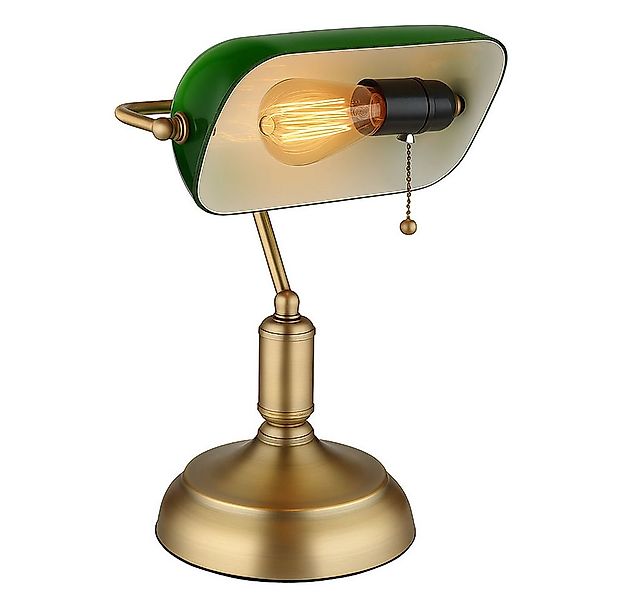 GLOBO LIGHTING Schreibtischlampe, Leuchtmittel nicht inklusive, Bankerleuch günstig online kaufen