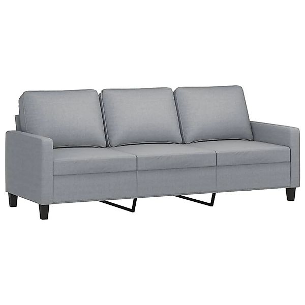 vidaXL 3-Sitzer-Sofa Hellgrau 180 cm Stoff 359171 günstig online kaufen
