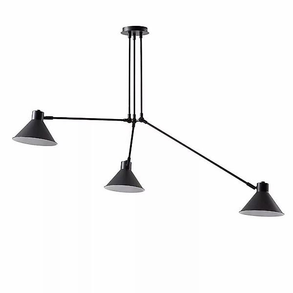 Gelenkarm Lampe in Schwarz Metall günstig online kaufen