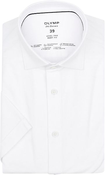 OLYMP Short Sleeve Hemd Level 5 24/Seven Weiß - Größe 39 günstig online kaufen