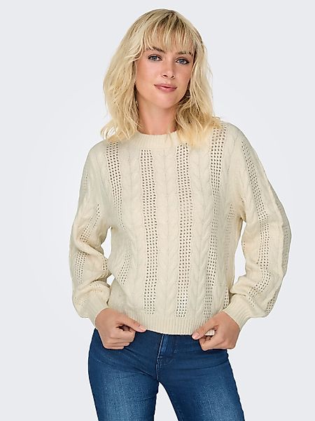 ONLY Rundhalspullover ONLRUBINA LS CABLE O-NECK günstig online kaufen