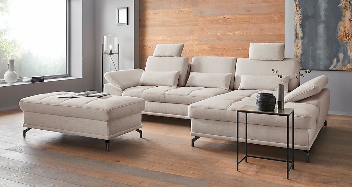 OTTO home Ecksofa "Costello L-Form, B: 301 cm mit Sitztiefen-, Armteilverst günstig online kaufen