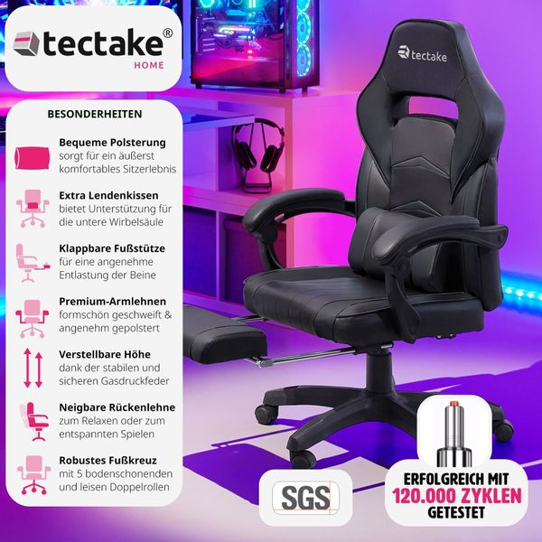 tectake Gaming-Stuhl Racing Bürostuhl (Set., 1 günstig online kaufen