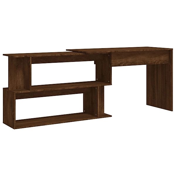 vidaXL Eckschreibtisch Braun Eichen-Optik 200x50x76 cm Holzwerkstoff 815425 günstig online kaufen