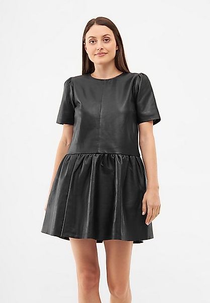 Bolongaro Trevor Midikleid SMOCK Lederkleid, Kurze günstig online kaufen