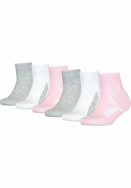 PUMA Kurzsocken "KIDS BWT QUARTER 6P ECOM" 6 tlg. mit eingestricktem Logo günstig online kaufen