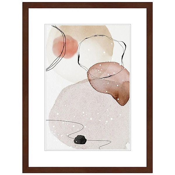 WANDStyle Bilderrahmen H950, Nussbaum-Optik, aus Massivholz im Stil Modern günstig online kaufen