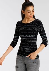 KangaROOS Langarmshirt sehr figurbetonte Passform, mit günstig online kaufen