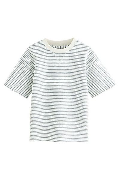 Next T-Shirt Strukturiertes T-Shirt aus 100 % Baumwolle (1-tlg) günstig online kaufen