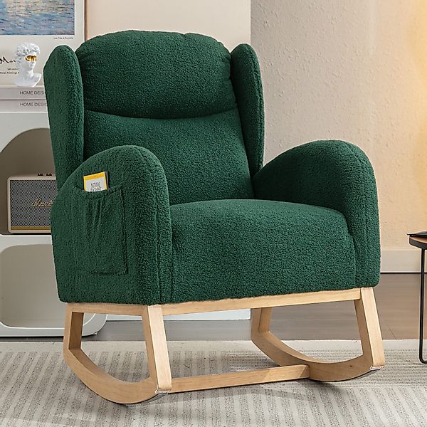 IDEASY Ohrensessel Warmer Schaukelstuhl, Sessel Wohnzimmer, günstig online kaufen