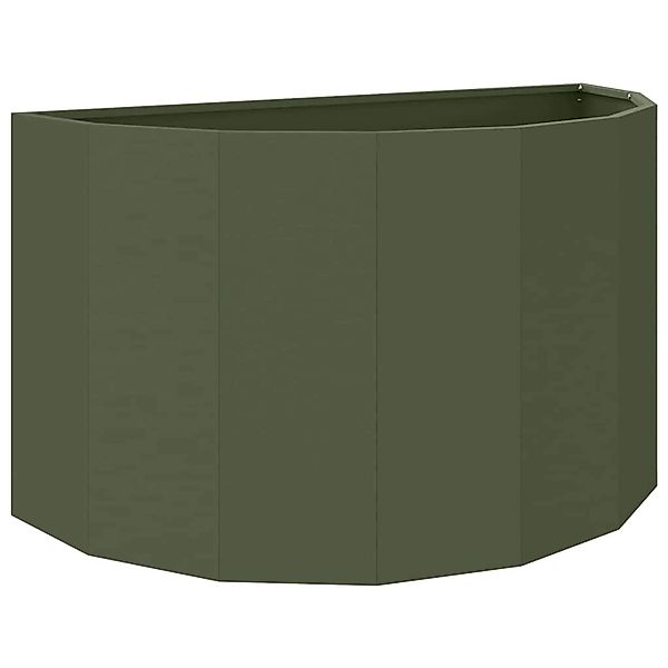 vidaXL Pflanzkübel Olive Grün 90 x 45 x 50 cm Stahl 883713 günstig online kaufen