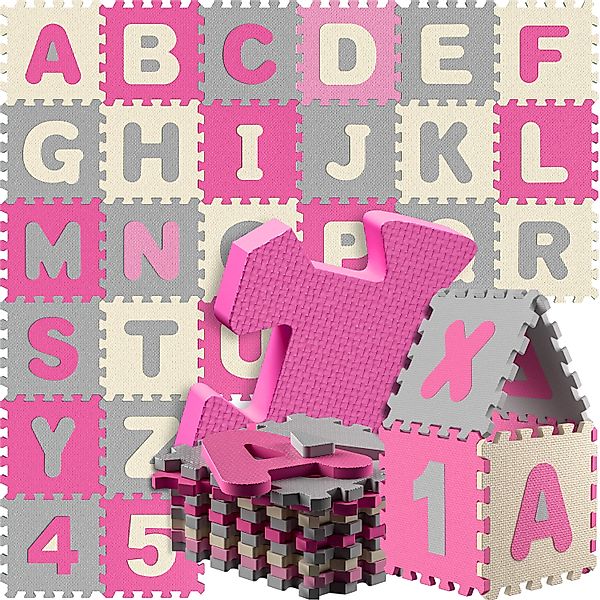 Puzzlematte 86-tlg Pink günstig online kaufen