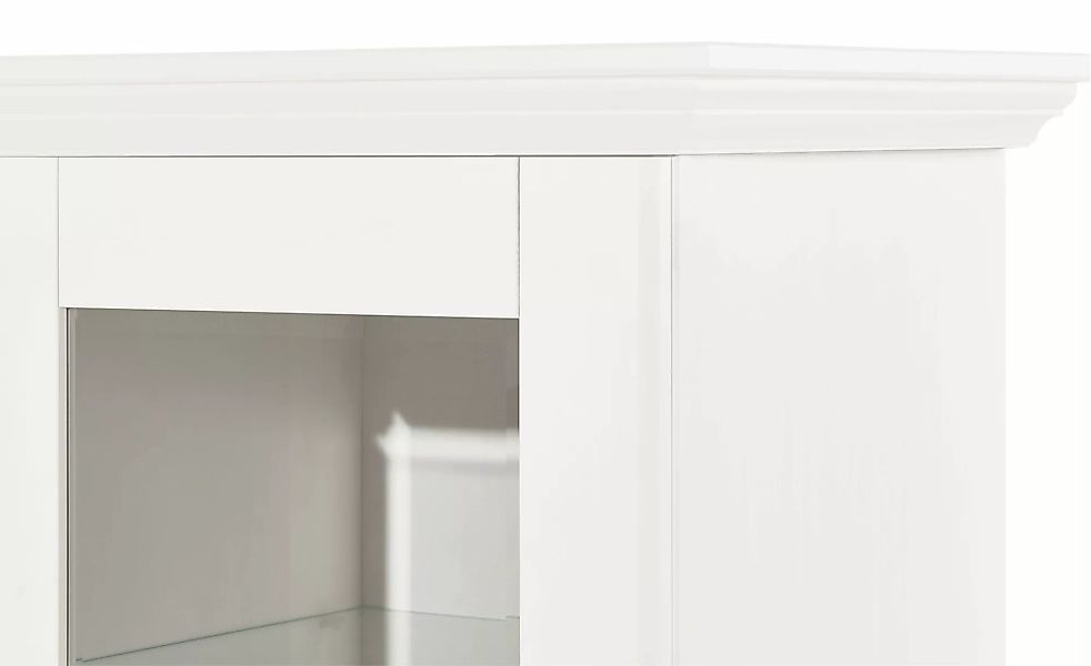 maison bleue Vitrinenaufsatz für Sideboard  Florian ¦ weiß ¦ Maße (cm): B: günstig online kaufen