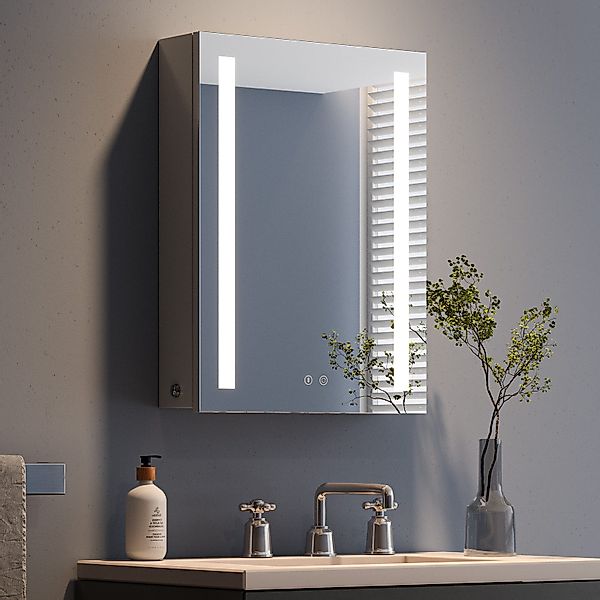Dripex Badezimmerspiegelschrank LED Spiegelschrank mit Steckdose günstig online kaufen