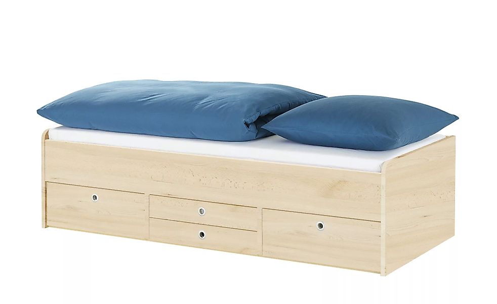 Schubkastenbett  Grow Up - holzfarben - 97 cm - 54,5 cm - Betten > Bettgest günstig online kaufen