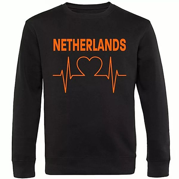 multifanshop Sweatshirt Netherlands - Herzschlag - Pullover günstig online kaufen
