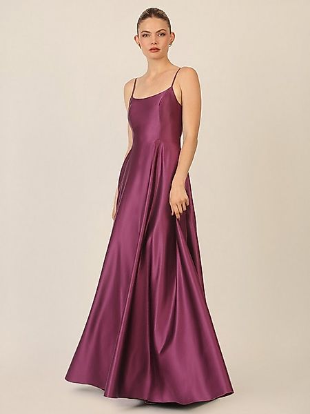 Apart Abendkleid aus Satin mit Spaghettiträgern günstig online kaufen