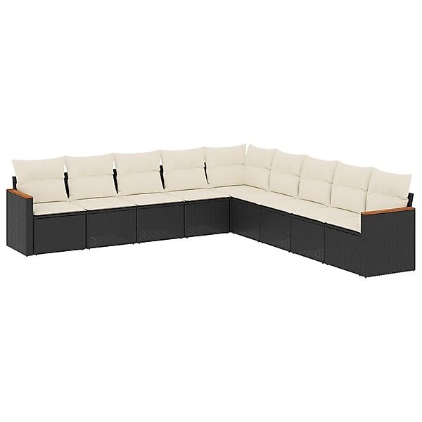 vidaXL Gartenlounge-Set 9-tlg. Garten-Sofagarnitur mit Kissen günstig online kaufen