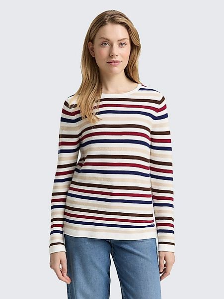 TOM TAILOR Strickpullover Pullover & Strickjacken Strickpullover aus Baumwo günstig online kaufen