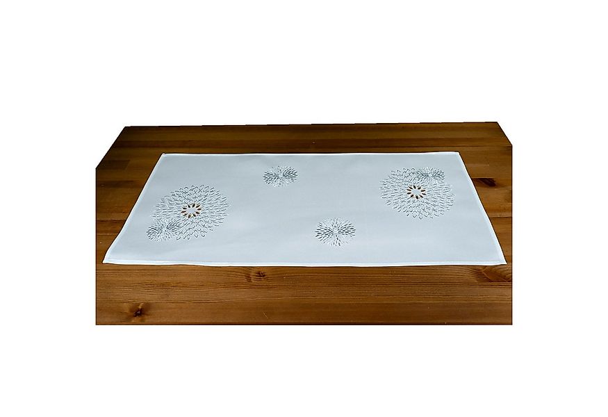 heimtexland Tischdecke Deko Tischwäsche Kissen Serie Pusteblume bestickt (T günstig online kaufen