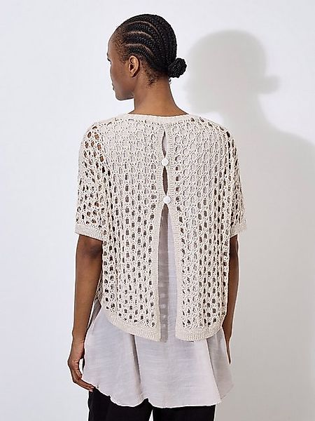 Apricot Tunikashirt Gestricktes Tunika-Top, mit Knöpfen am Rücken günstig online kaufen