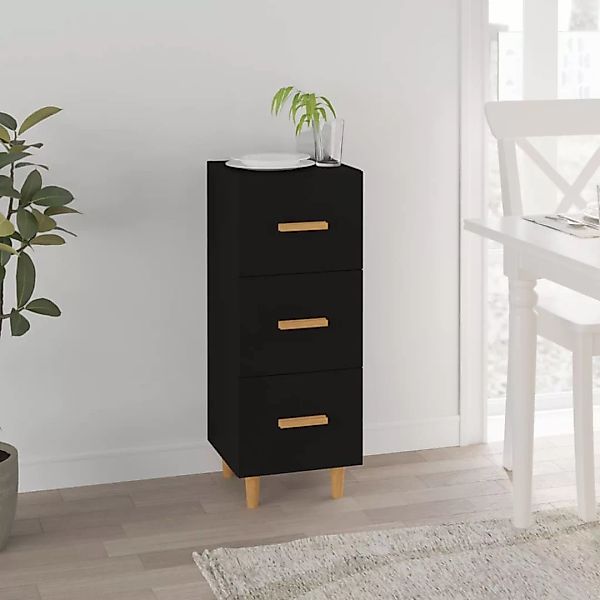 Vidaxl Sideboard Schwarz 34,5x34x90 Cm Holzwerkstoff günstig online kaufen