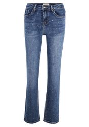 Cartoon Regular-fit-Jeans "Damen Regular Fit-Jeans mit Strass" günstig online kaufen