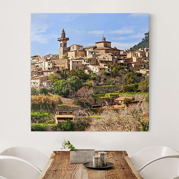 Leinwandbild - Quadrat Rural Valldemossa günstig online kaufen