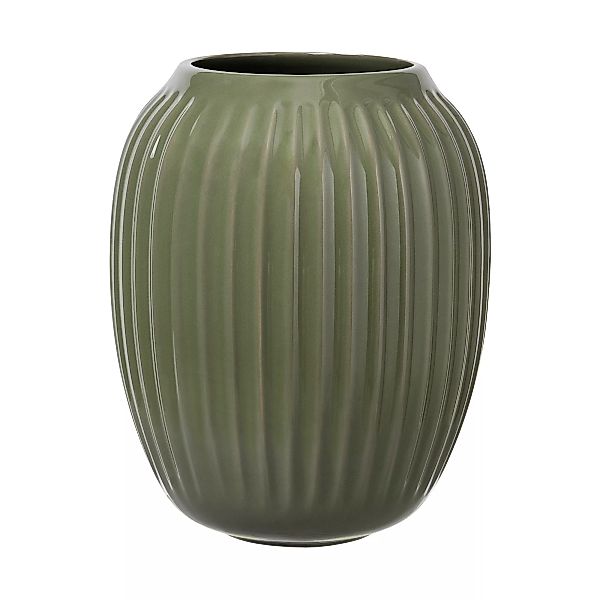 Kähler - Hammershøi Vase H 20cm - dunkelgrün/H 20cm / Ø 16,5cm günstig online kaufen