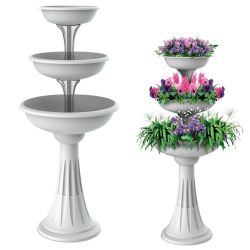 GarPet Pflanzschale Blumenständer mit 3 Pflanzschalen günstig online kaufen