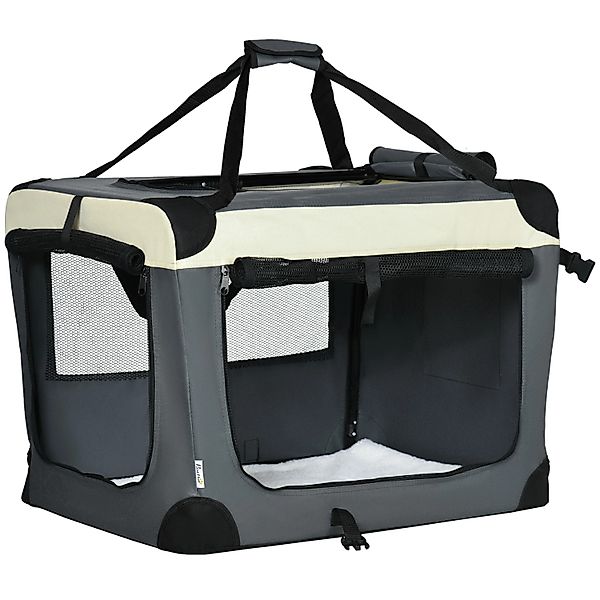 PawHut Hundebox Faltbar mit Kissen 70 x 51 x 50 cm für Kleine Hunde Outdoor günstig online kaufen