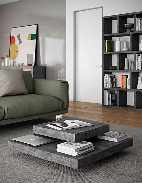 TemaHome Couchtisch "Slate", im modernem tollen Holzdesign, Breite 90 cm günstig online kaufen