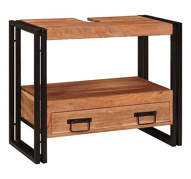 vidaXL Badezimmerspiegelschrank Waschtischunterschrank Braun 71 x 33 x 58 c günstig online kaufen