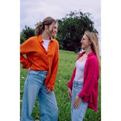 hutch&putch Langarmbluse Musselin Oversize Bluse - günstig online kaufen