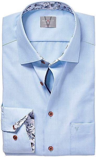 MARVELIS Langarmhemd Lucky comfort fit, bügelfrei, Businesshemd günstig online kaufen